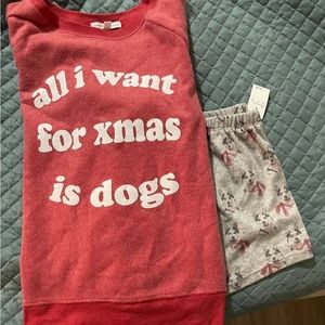 All I Want For Xmas Is Dogs PJ Set